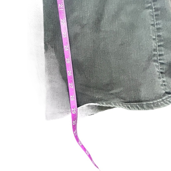 Abercrombie & Fitch black The Flare Ultra high rise denim jeans size 27/4 Short - Picture 5 of 9